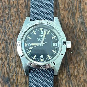 Vintage Wittnauer Geneve Swiss Mens Divers Wrist Watch